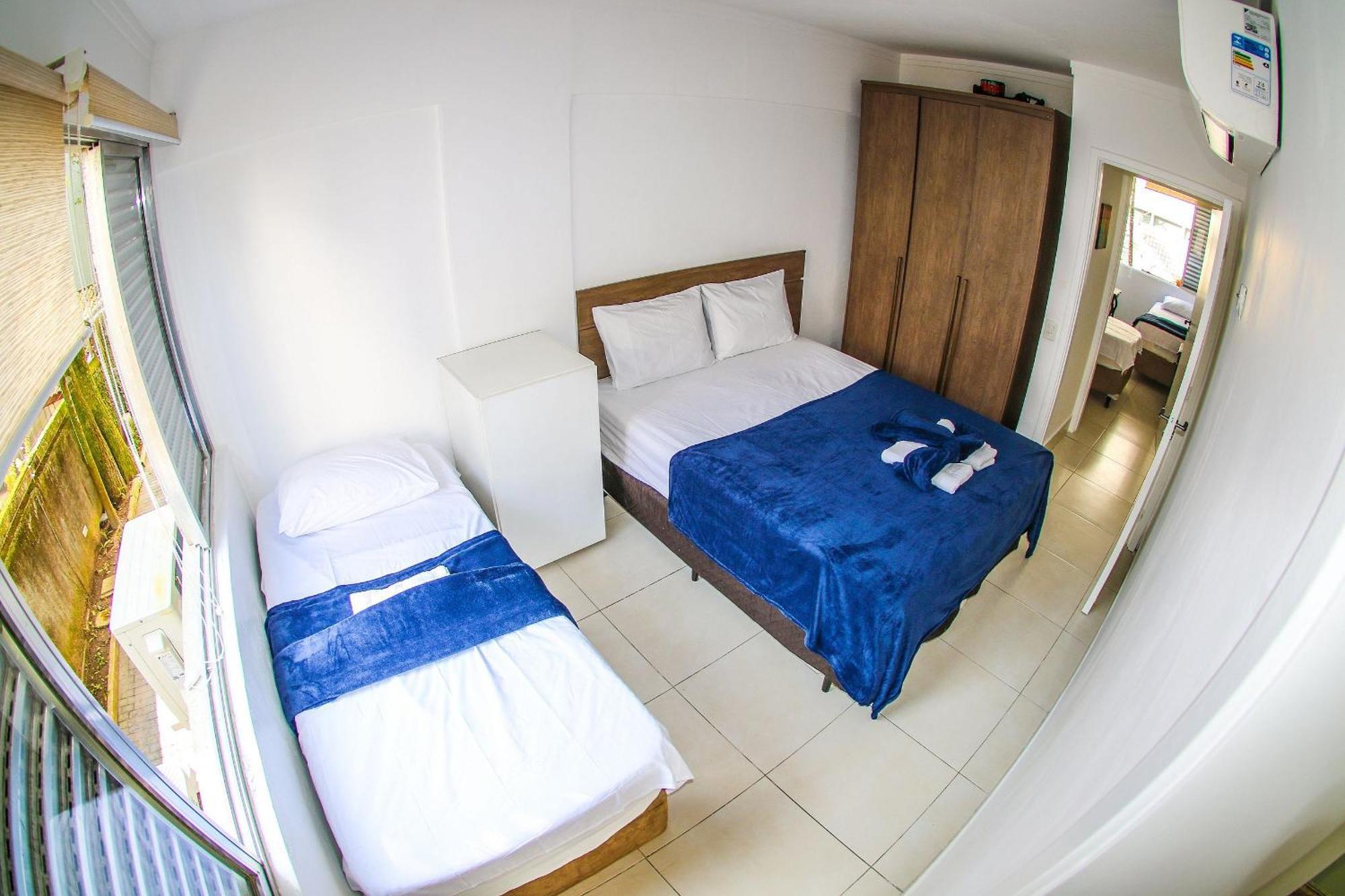 5E-Pe Na Areia Da Praia Do Tombo, 2 Quartos, Ar Cond, 2 Banheiros,2 Vagas+Roupas De Cama Guarujá Exteriör bild